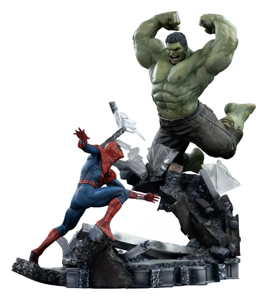 Marvel Comics Art Scale Statue 1/10 Spider-Man vs Hulk 38 cm