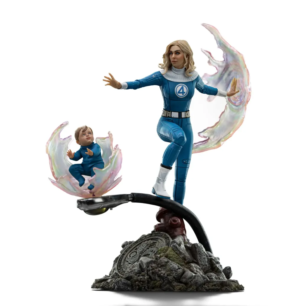 Fantastic Four Art Scale Statue 1/10 Invisible Woman and Franklin 28 cm 