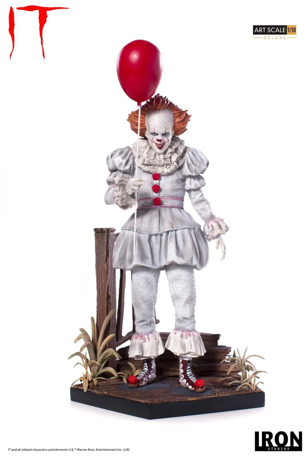 Stephen Kings Es 2017 Pennywise Deluxe Art Scale Statue 25 cm
