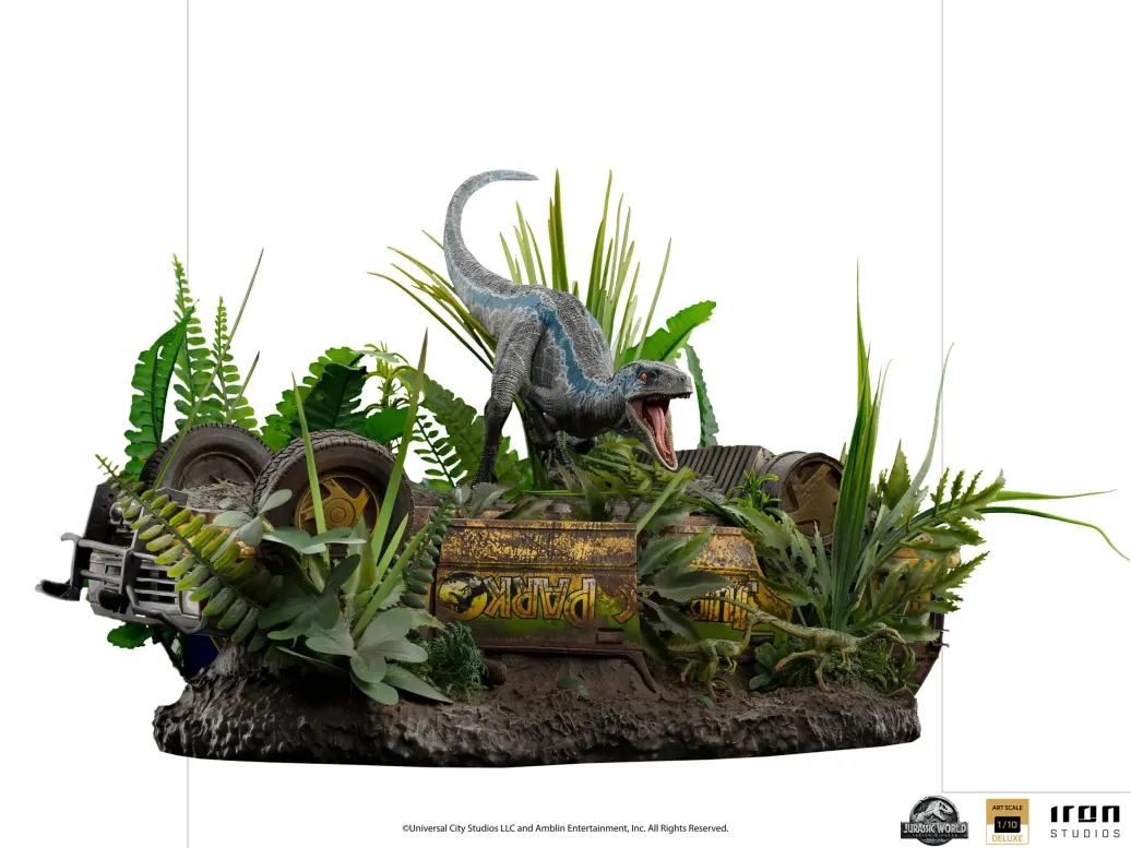 Jurassic World Fallen Kingdom Deluxe Art Scale Statue 1/10 Blue 24 cm