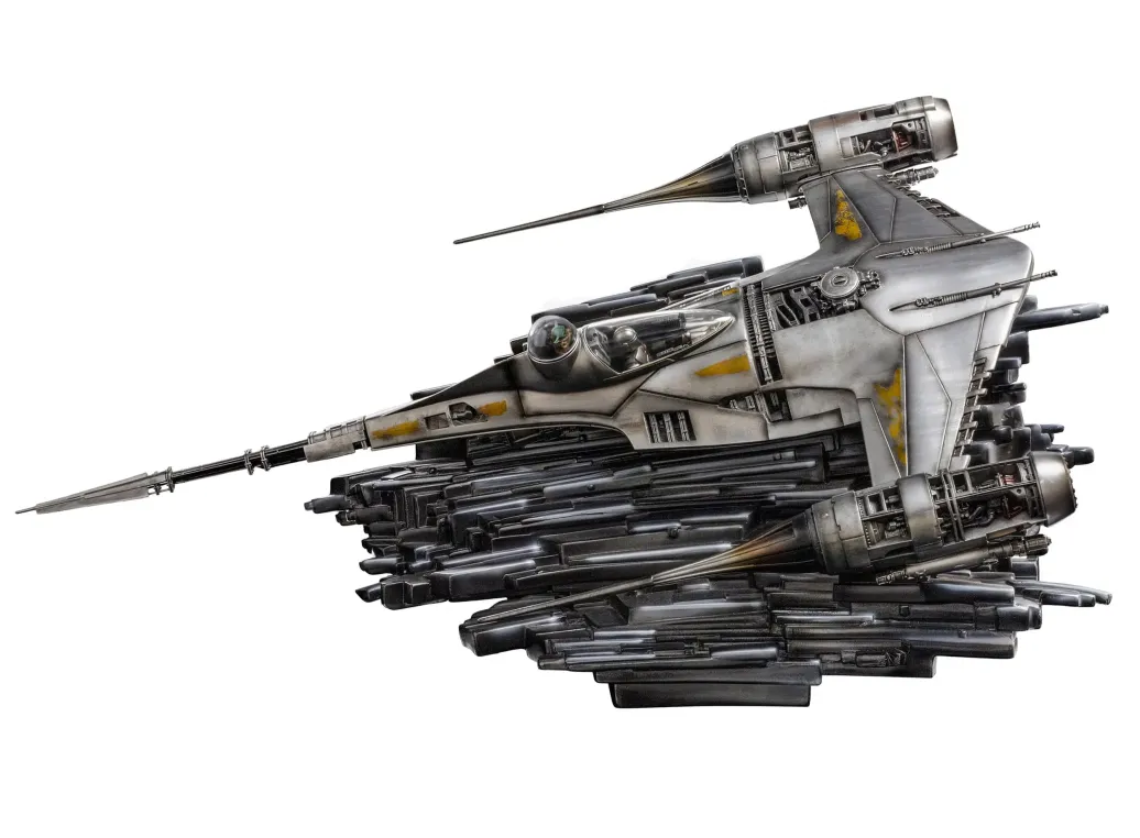 Das Buch von Boba Fett Demi Art Scale Statue 1/20 Mando's N-1 Starfighter 60 cm