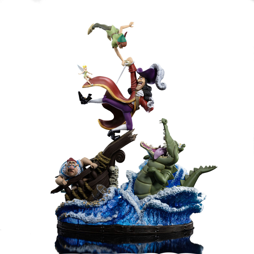 Disney Deluxe Art Scale Statue 1/10 Peter Pan vs. Hook 42 cm