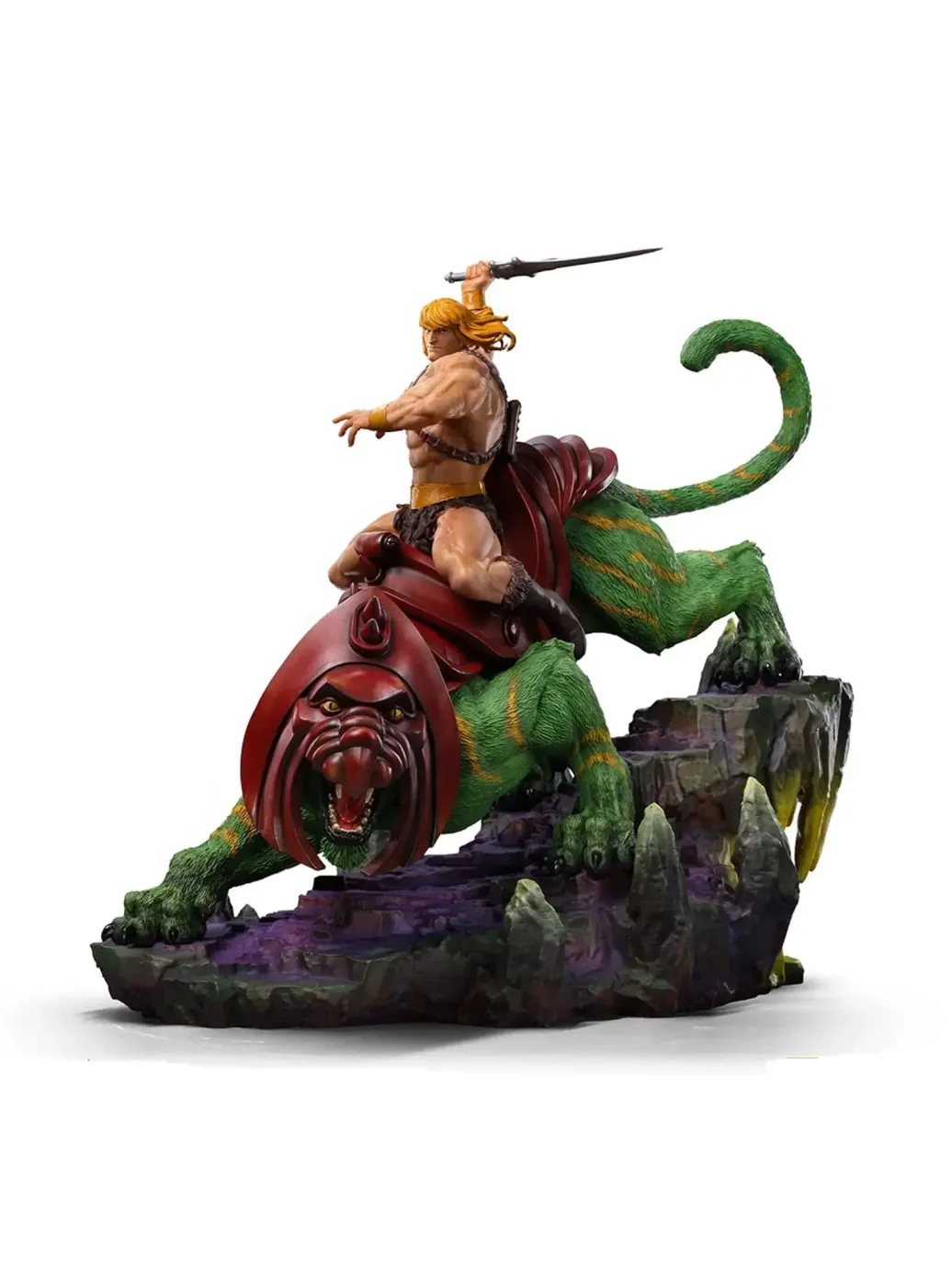 Masters of the Universe Deluxe Art Scale Statue 1/10 He-man and Battle Cat 31 cm