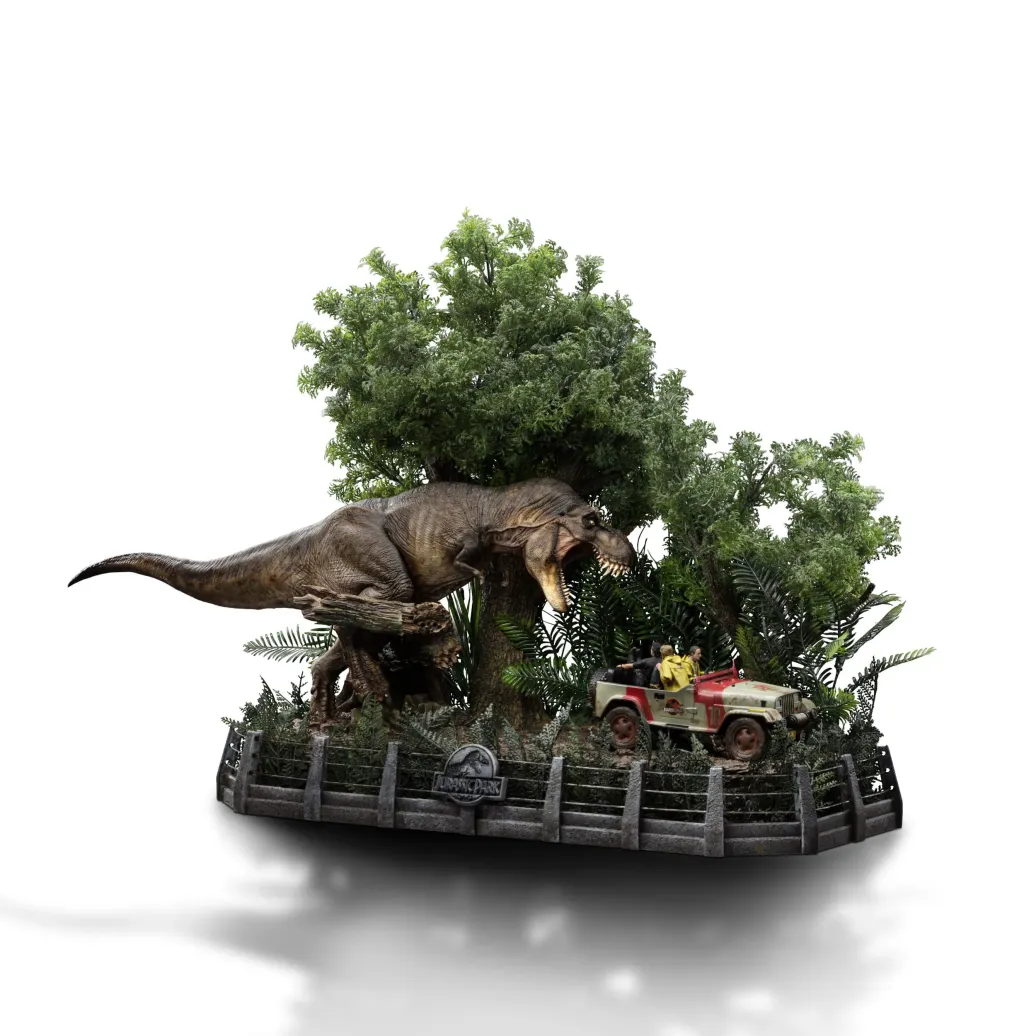 Jurassic Park Demi Art Scale Statue 1/20 T-Rex Chase