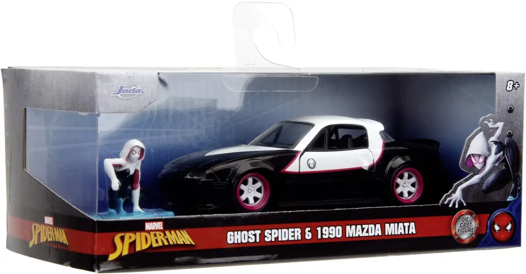 Marvel Diecast Modelle 1/32 Ghost-Spider 1990 Miata Display (6)