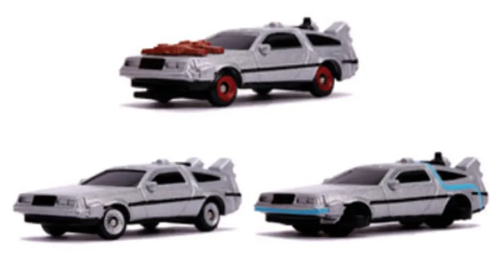 Zurück in die Zukunft Nano Halloywood Cars Diecast Miniautos 3-er Pack