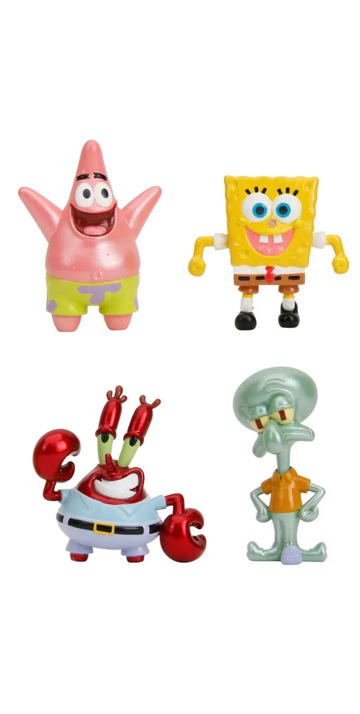 Spongebob Schwammkopf Nano Metalfigs Diecast Minifiguren 4-er Pack Wave 1 4 cm