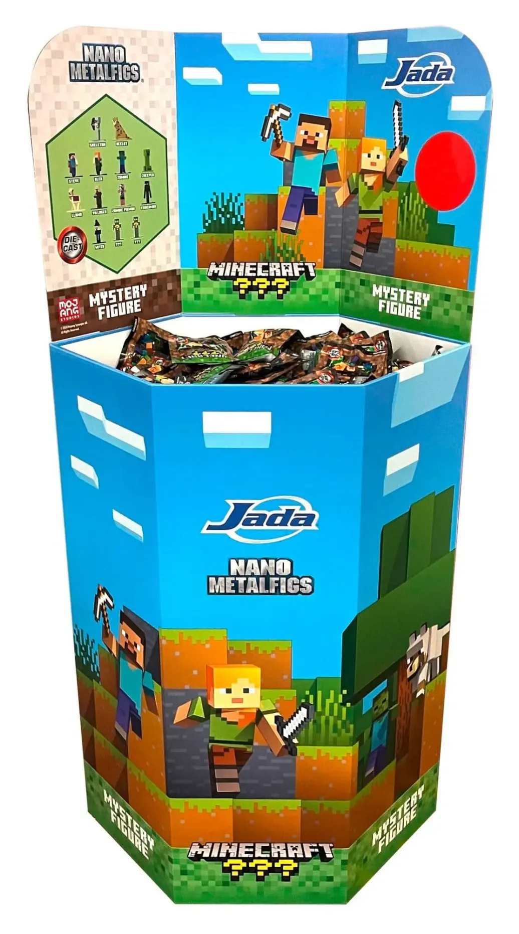 Minecraft Nano Metalfigs Diecast Minifigur 4 cm Sortiment (144)