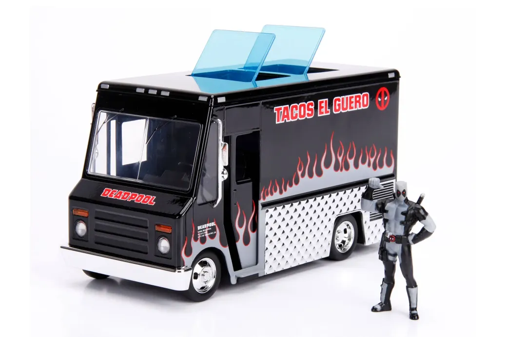 Deadpool Taco Truck Diecast Modellauto mit X-Force Figur