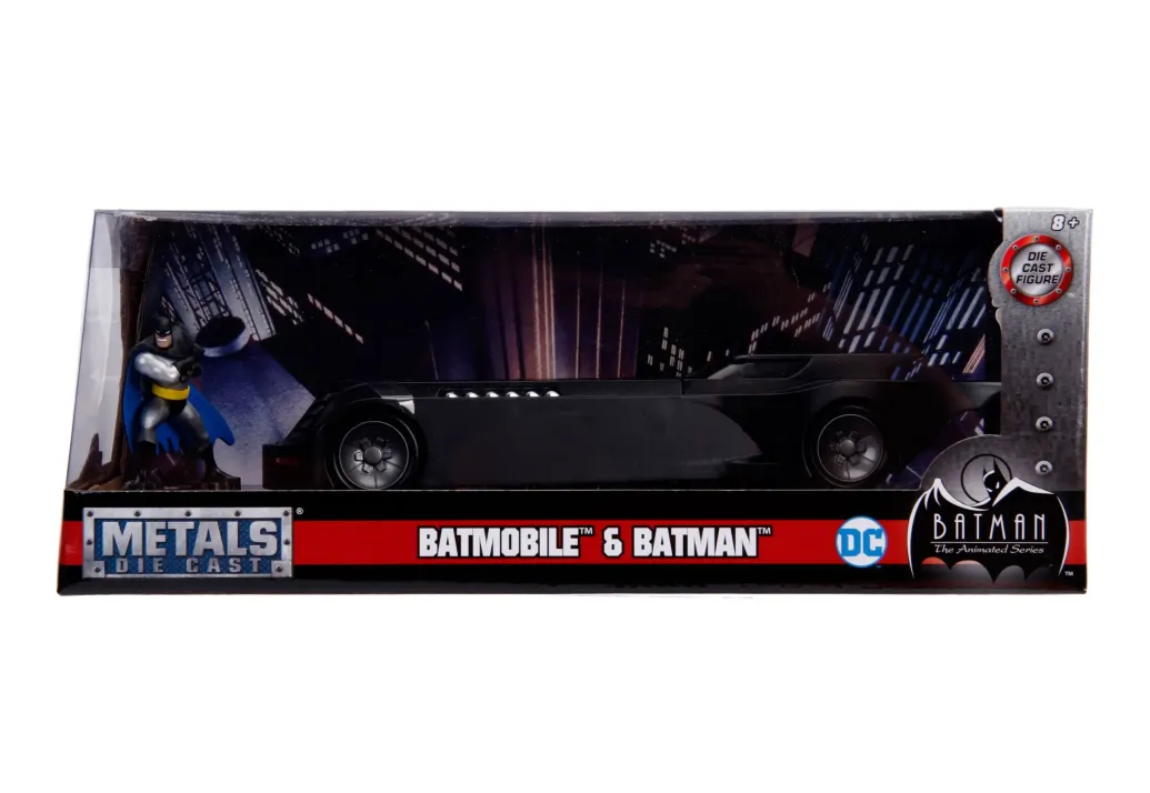 Batman Animated Batmobile mit Figur 1/24 Diecast Modellauto