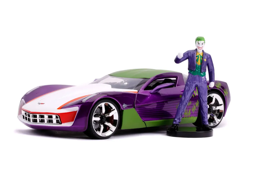 Joker 2009 Chevy Corvette Stingray mit Figur Diecast Modellauto