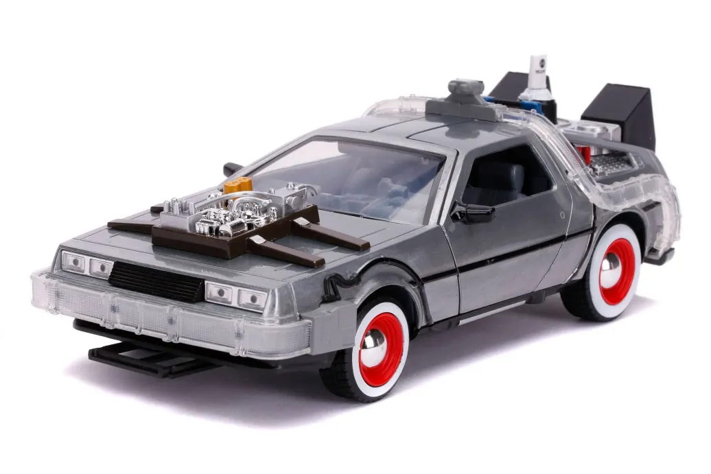 Zurück in die Zukunft III Hollywood Rides Diecast Modell 1/24 DeLorean Time Machine