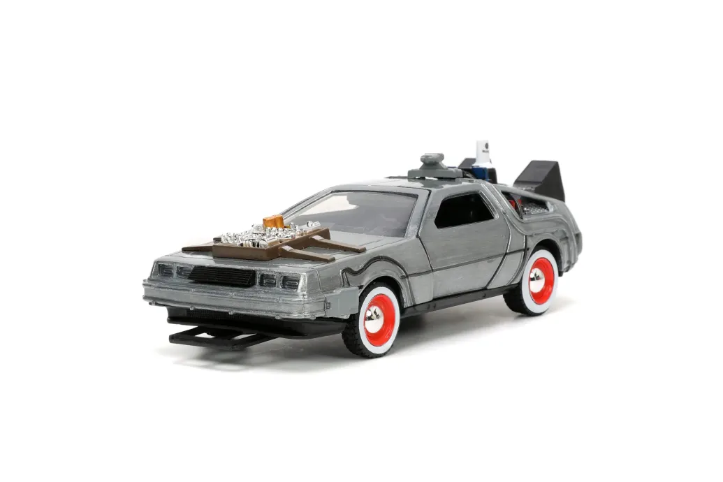Zurück in die Zukunft III Hollywood Rides Diecast Modell 1/32 DeLorean Time Machine Free Rolling
