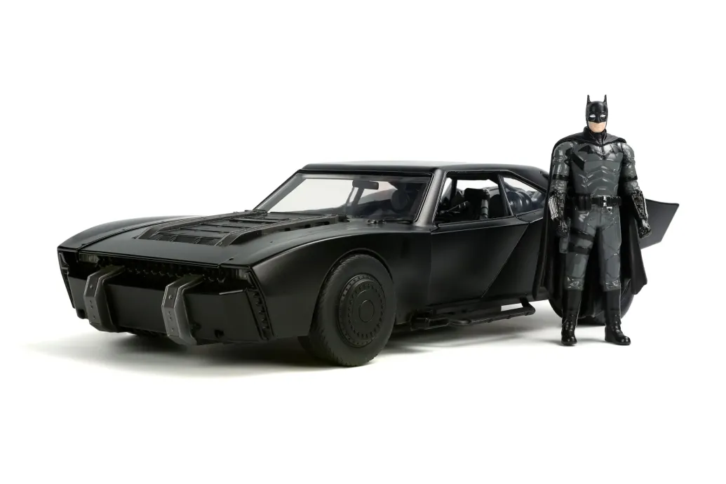 Batman 2022 Hollywood Rides Diecast Modell 1/18 2022 Batmobil mit Figur