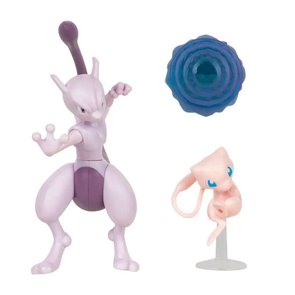 Pokémon Figuren 2er-Pack Mewtwo 10 cm & Mew 5 cm