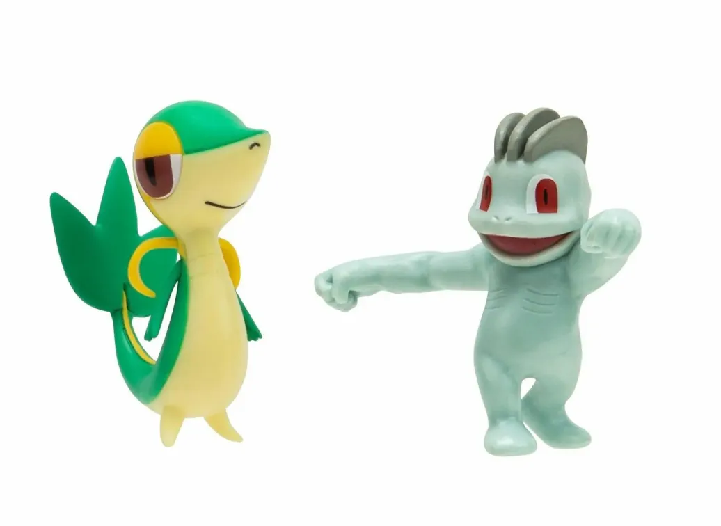Pokémon Battle Figure Set Figuren 2er-Pack Machollo, Serpifeu