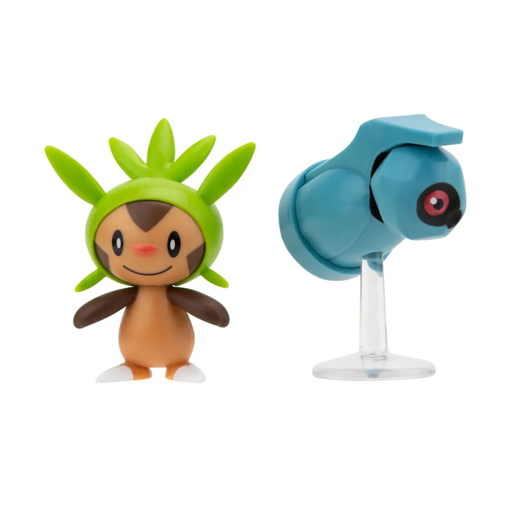 Pokémon Battle Figure First Partner Set Figuren 2er-Pack Igamaro, Tanhel 5 cm