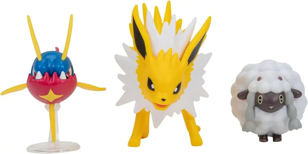Pokémon Battle Figure Set Figuren 3er-Pack Wolly, Kanivnaha, Blitza
