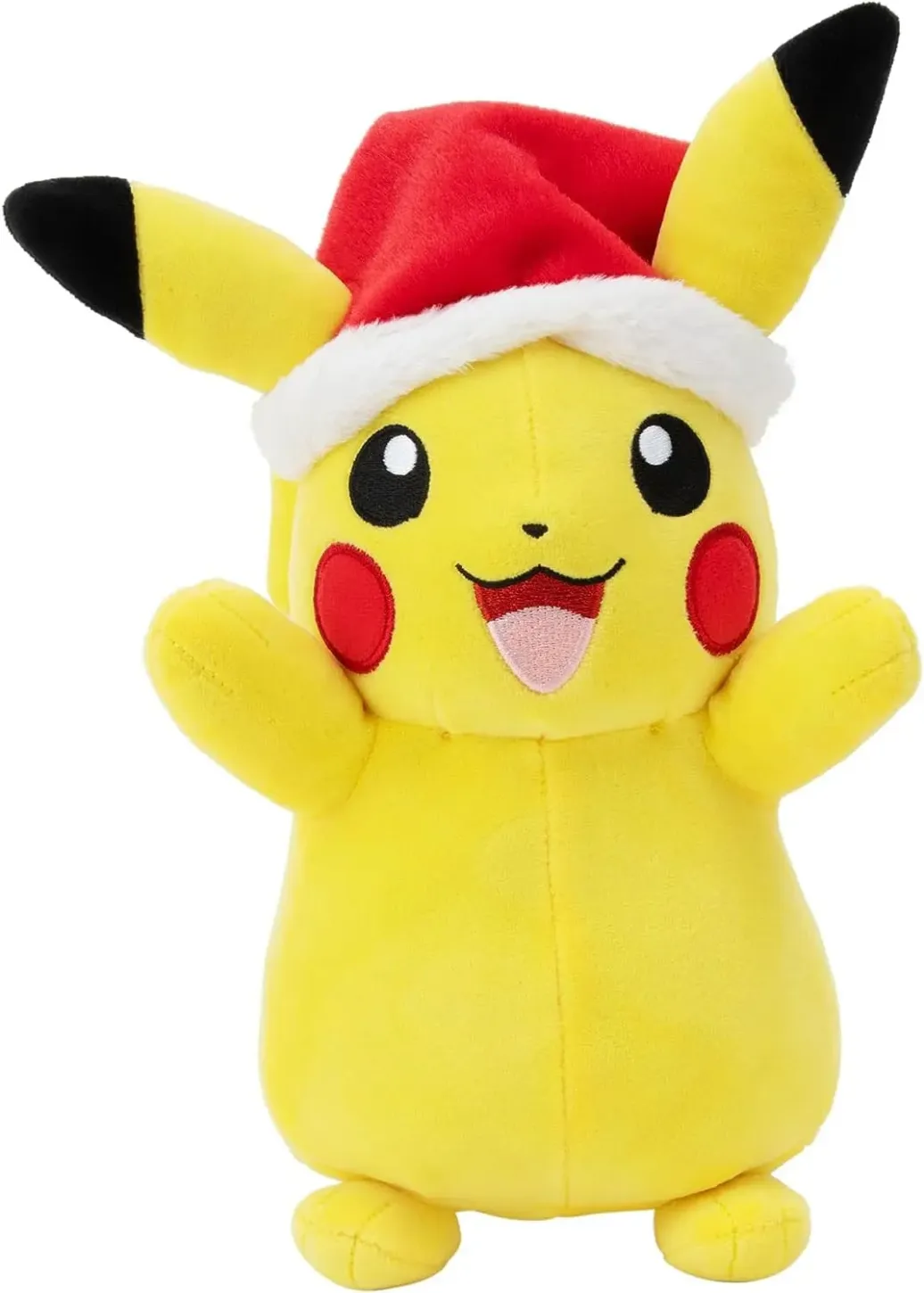 Pokémon Plüschfigur Winter Pikachu mit Weihnachtsmütze 20 cm
