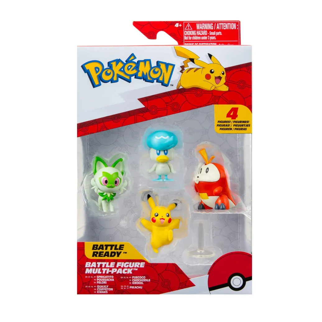 Pokémon Gen IX Battle Figure Set Figuren 4er-Pack