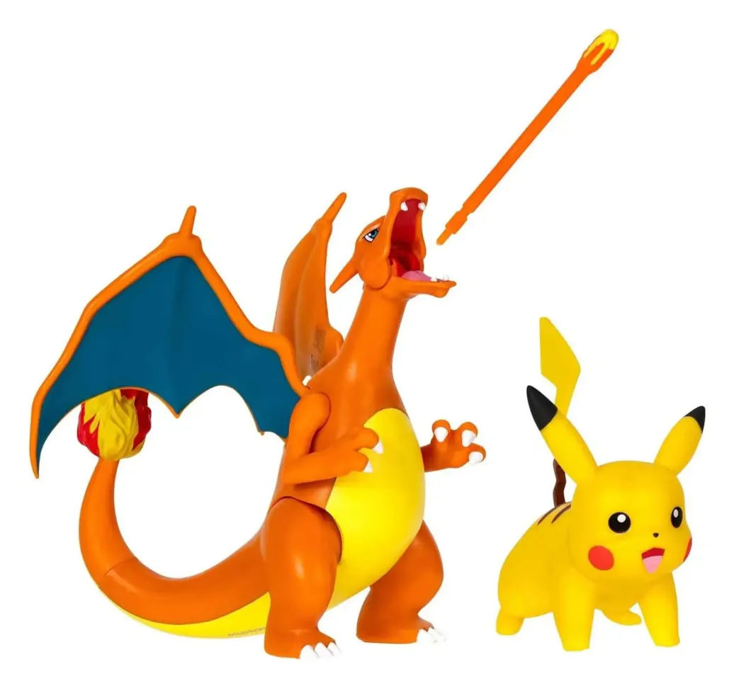 Pokémon Figuren 2er-Pack Glurak 11 cm & Pikachu 5 cm