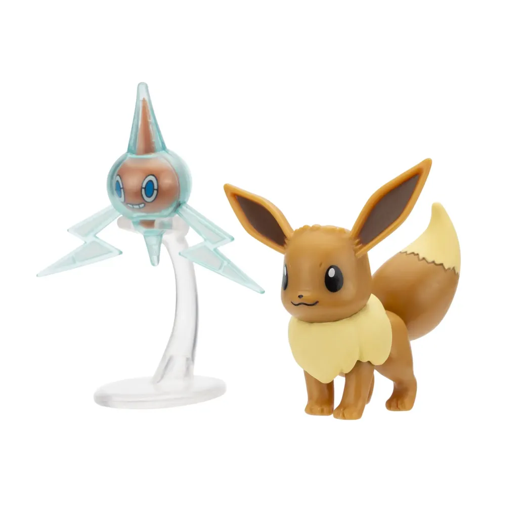 Pokémon Battle Figure Set Figuren 2er-Pack Evoli #4, Rotom 5 cm