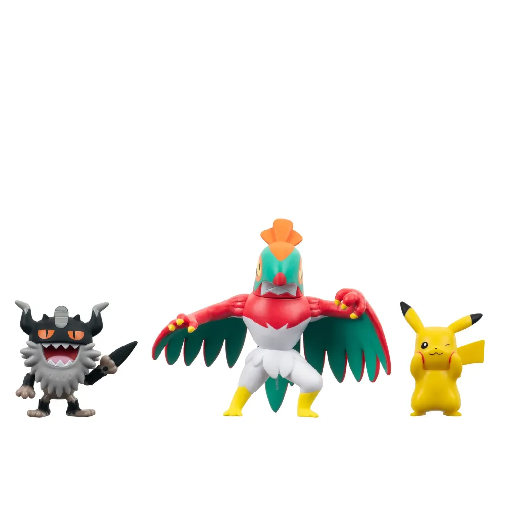 Pokémon Battle Figure Set Figuren 3er-Pack Pikachu #8, Mauzinger, Resladero 5 cm