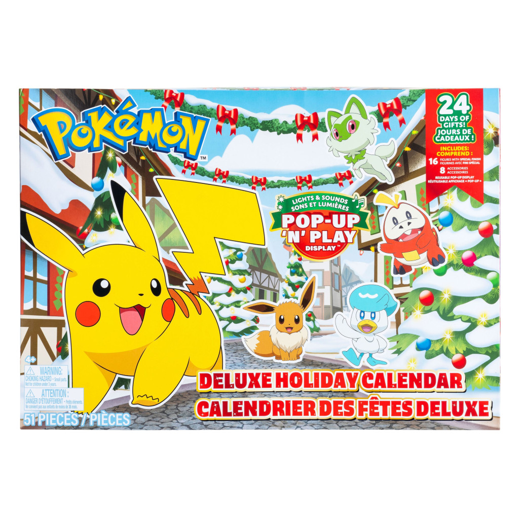 Pokémon Battle Figures Deluxe Adventskalender Holiday 2024 *Version EN/FR*
