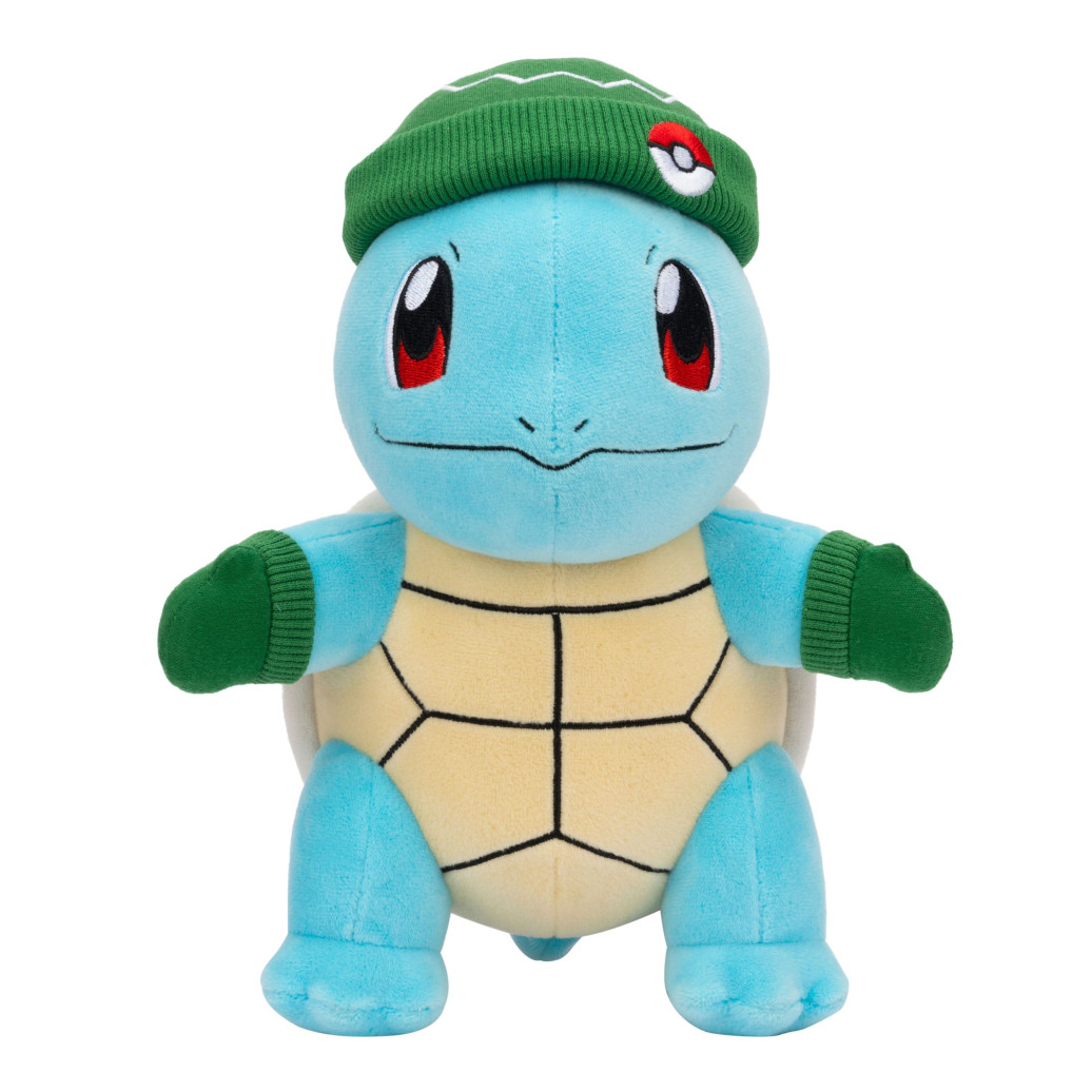 Pokémon Plüschfigur Schiggy with Green Hat and Mittens 20 cm