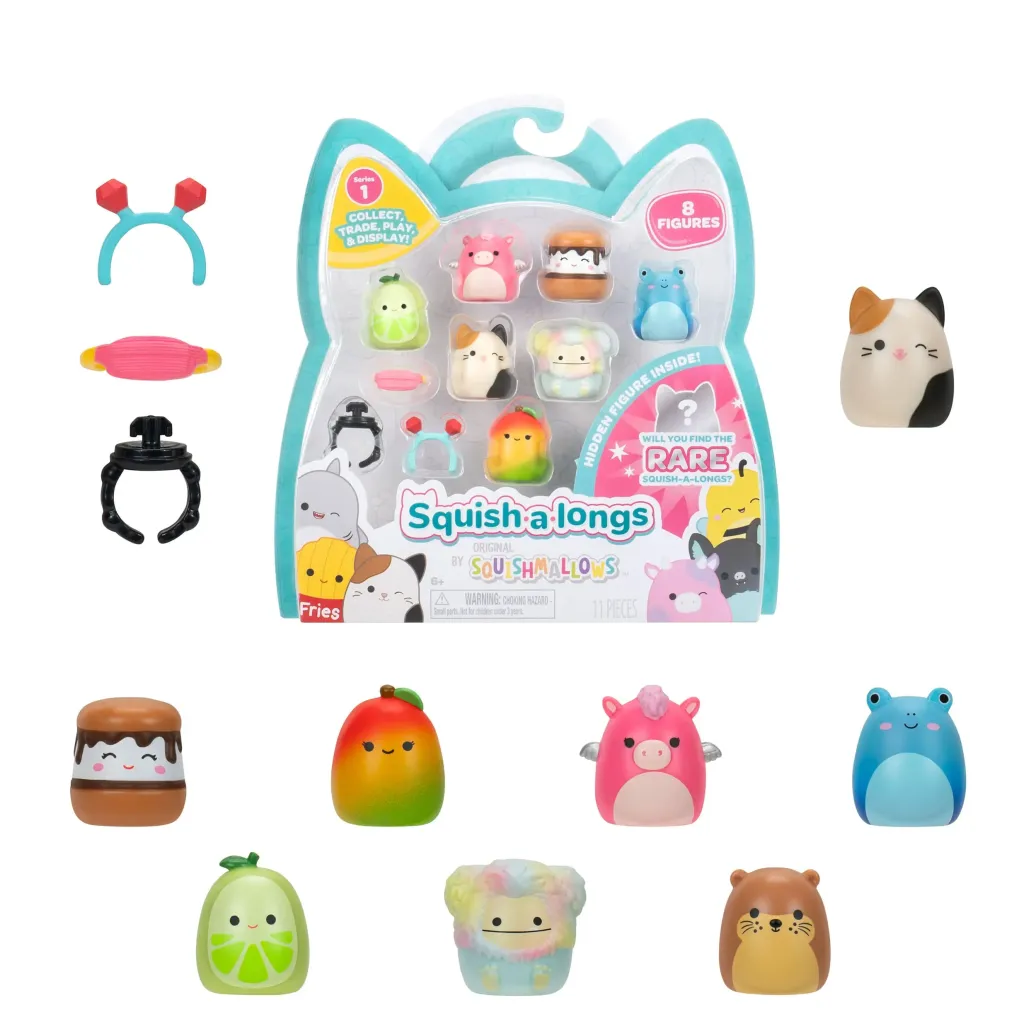 Squishmallow Squish a longs Minifiguren 8er-Pack Style 2 3 cm