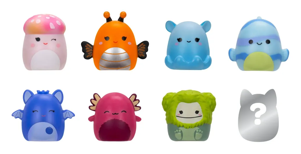 Squishmallows Squish-a-longs Minifiguren 8er Pack Set Series 2 Style 2 2,5 cm 