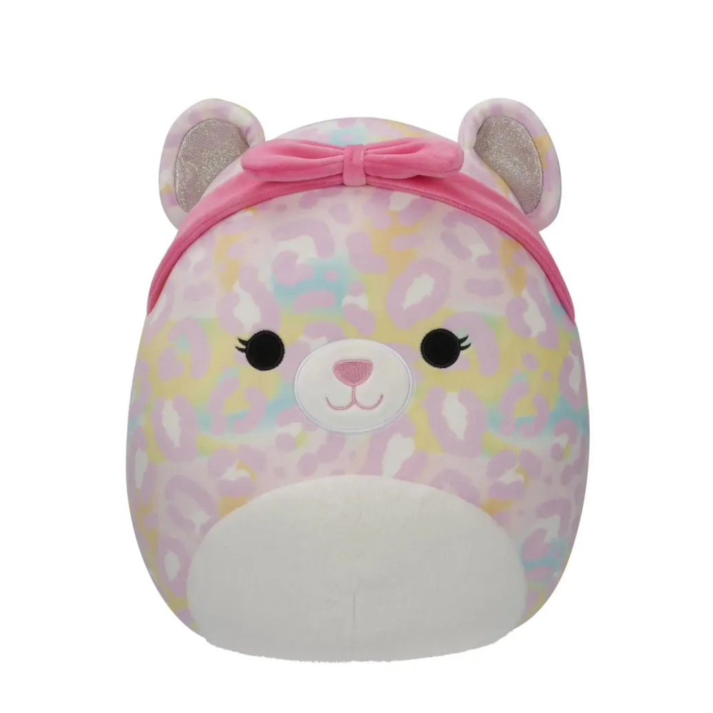 Squishmallows Plüschfigur Pink Rainbow Leopard with Pink Headband Michaela 30 cm
