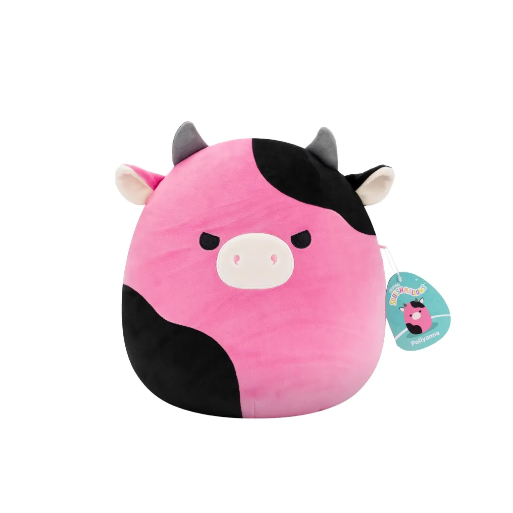 Squishmallows Plüschfigur Pollyanna the Black and Pink Cow 30 cm