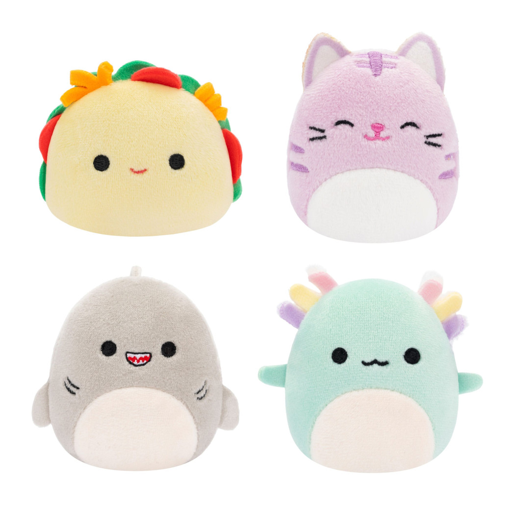 Squishville Mini Squishmallows Plüschfiguren 4er-Pack A 5 cm