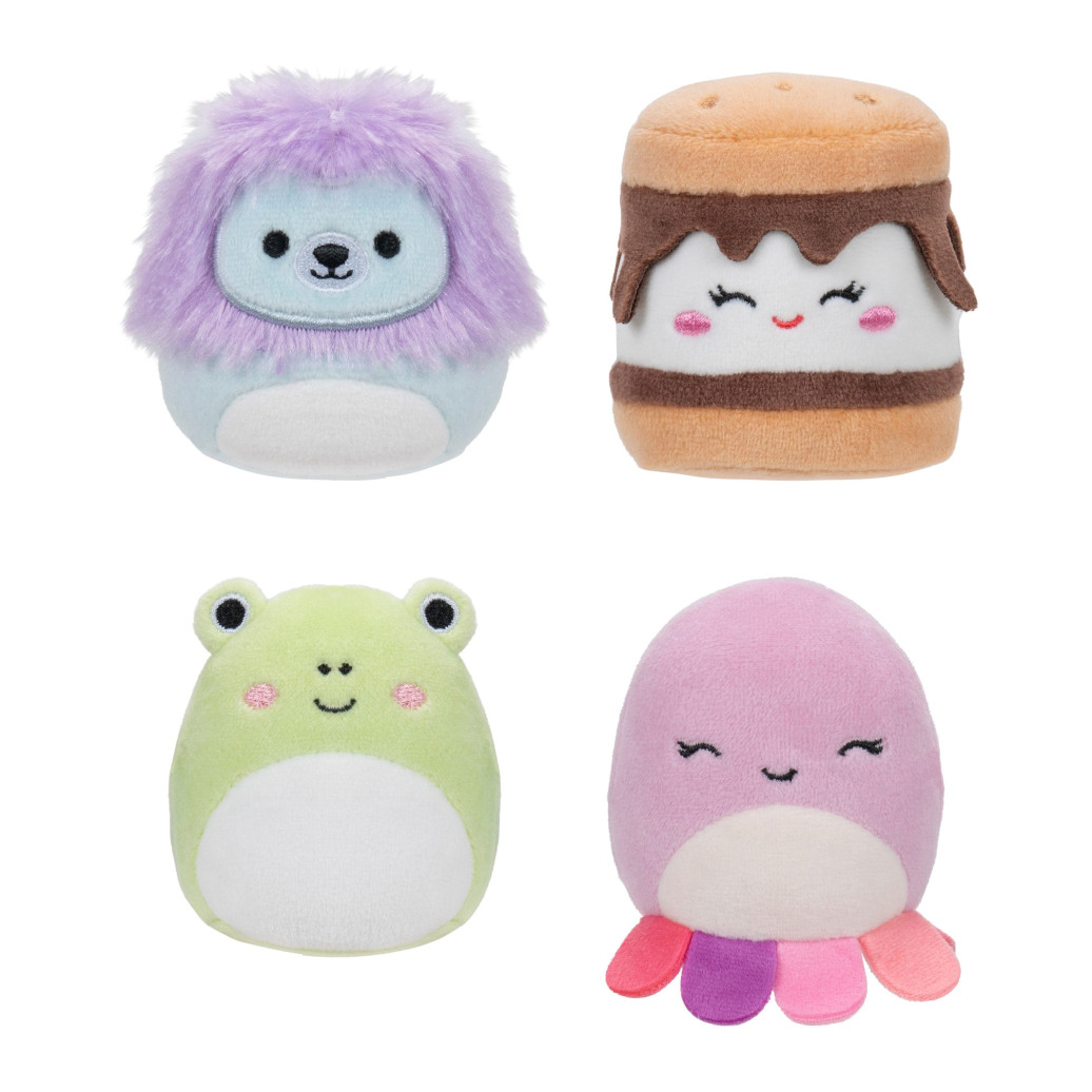 Squishville Mini Squishmallows Plüschfiguren 4er-Pack B 5 cm