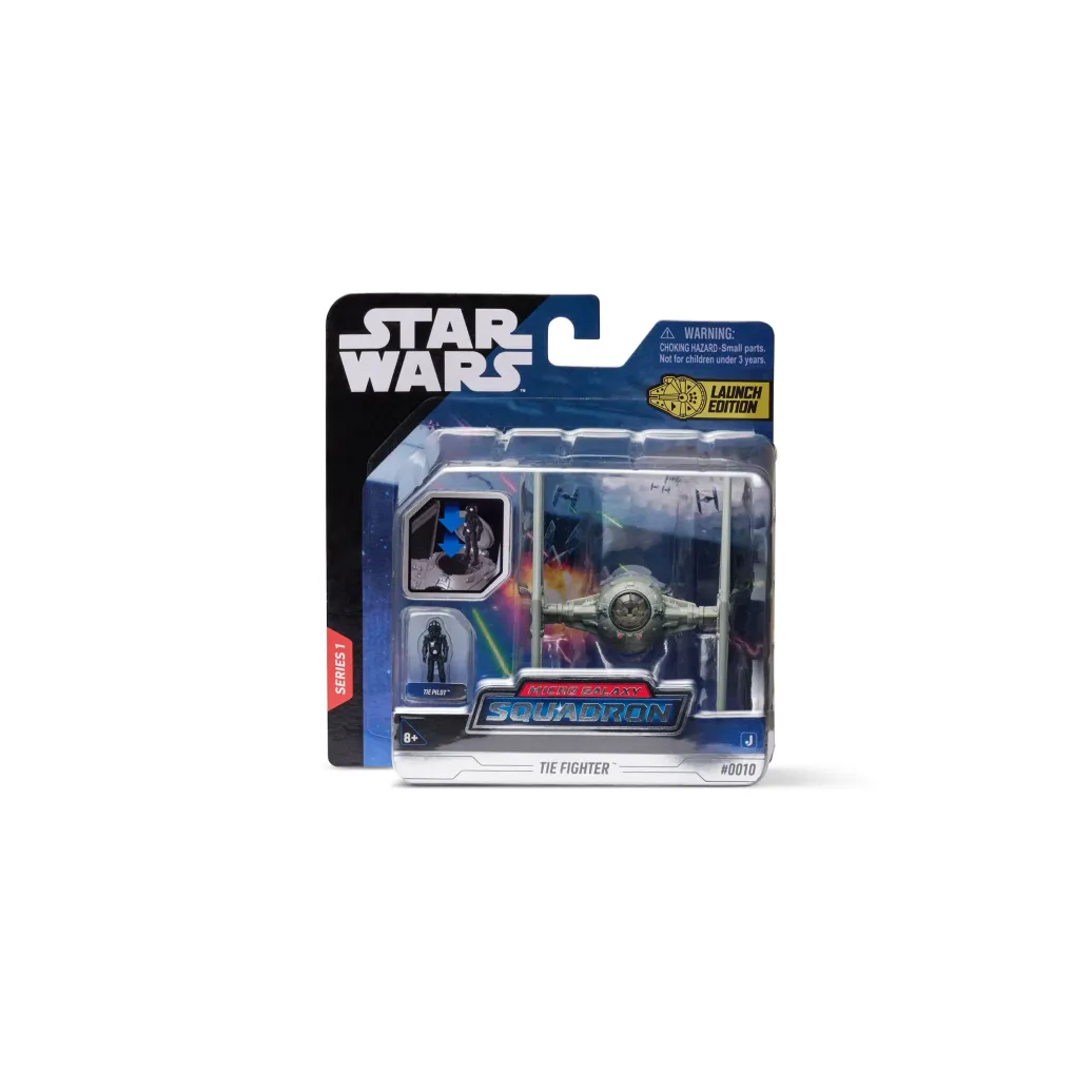 Star Wars Micro Galaxy Squadron Fahrzeug mit Figur TIE Fighter 7,5 cm