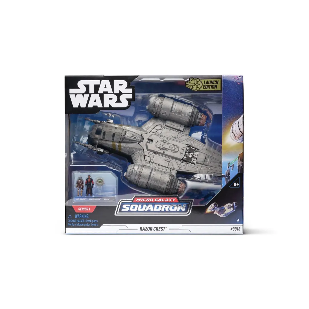 Star Wars Micro Galaxy Squadron Fahrzeug mit Figuren Razor Crest 20 cm