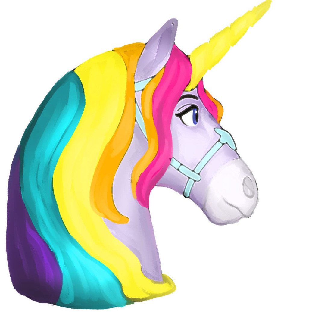 Unicorn Academy 3D LED Leuchte Wildstar 18 cm     