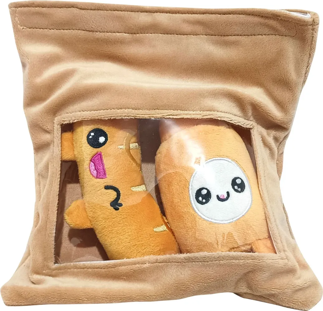 Yummis Together Plüschfiguren 2er-pack Bratwurst & Senf in Take Away Bag 21 cm       
