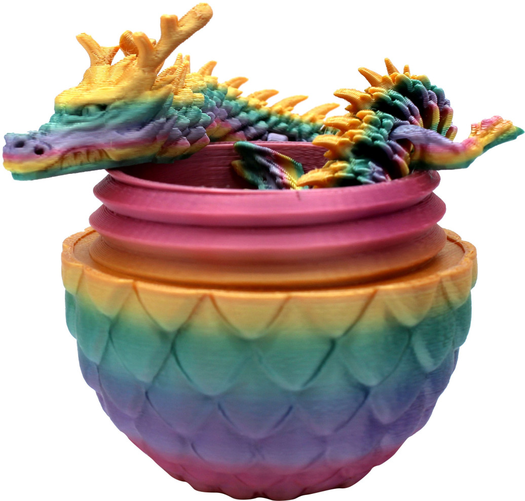 Darkliths 3D Fidget Toy Drachenei mit Drache 10 cm Display (12)