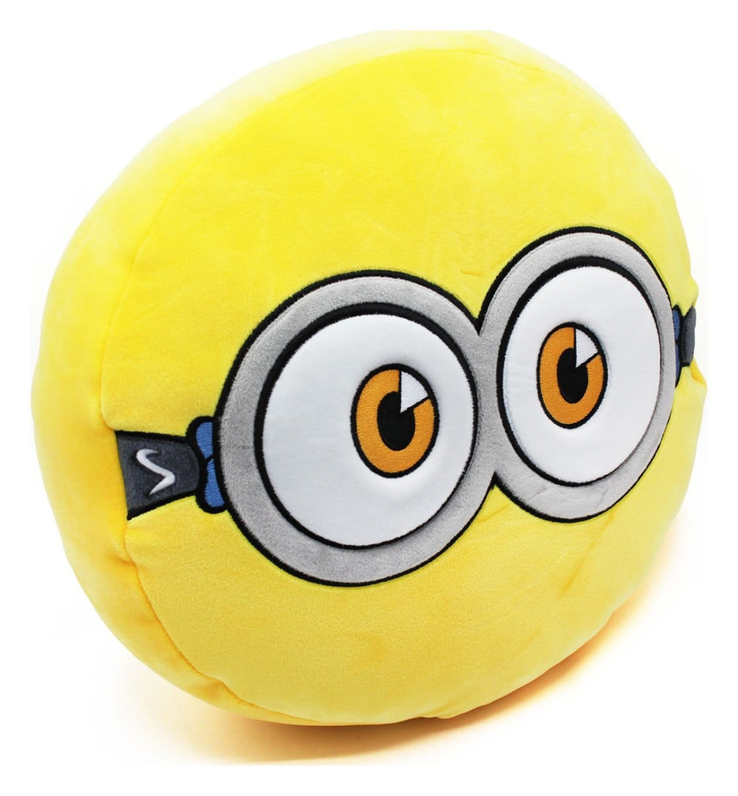 Minions 3 rundes Plüschkissen bestickt 30x10x30 cm