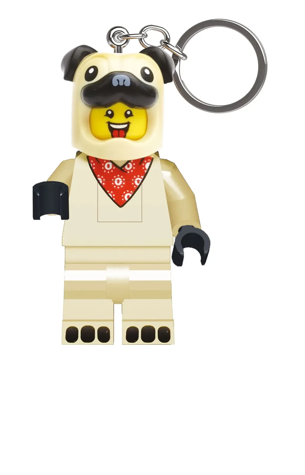 LEGO Minifigures Schlüsselanhänger mit Leuchtfunktion Mops 8 cm