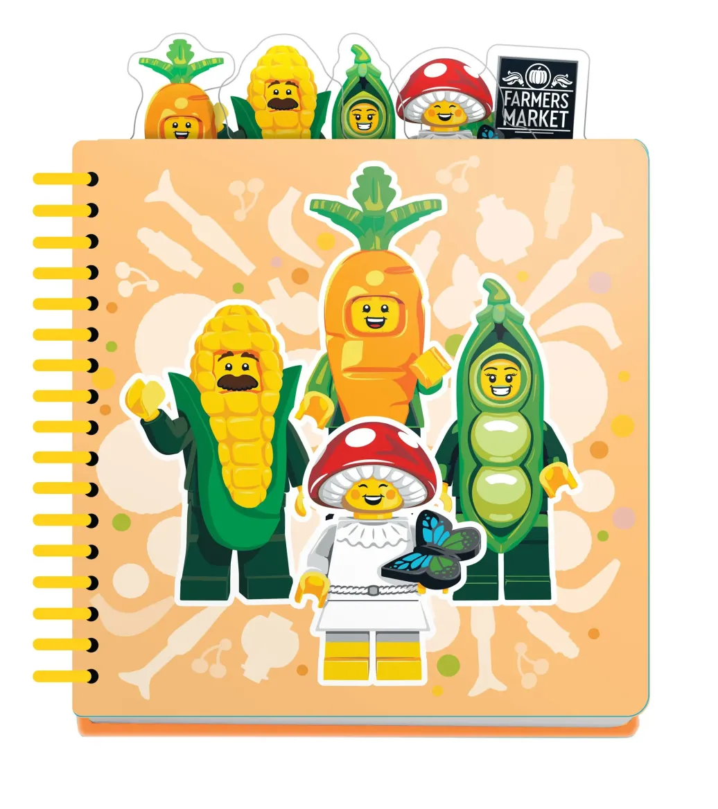 LEGO Minifigures Tab-Notizbuch Bauernmarkt