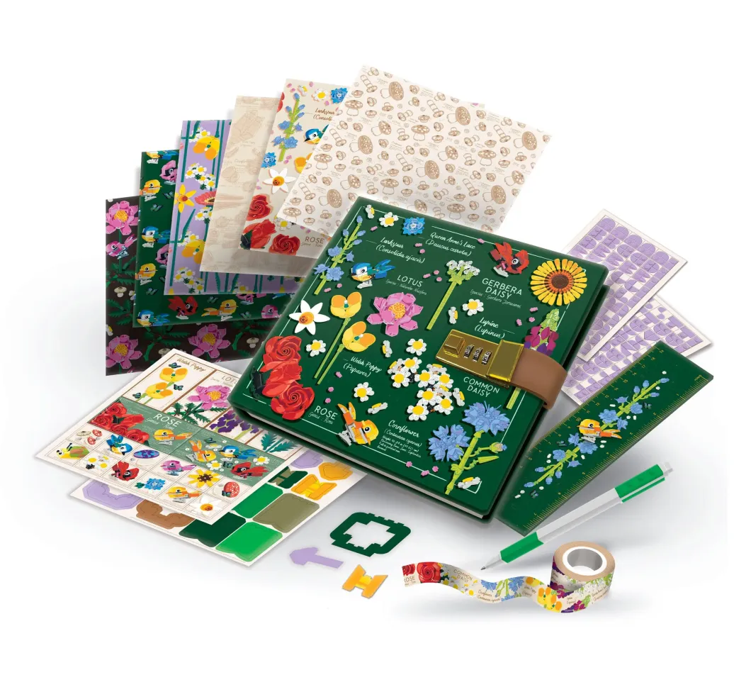LEGO Tagebuch Set mit Schloss Botanicals