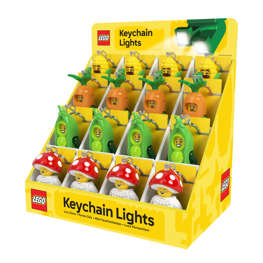 LEGO Minifigures Verkaufsdisplay / Thekendisplay für Schlüsselanhänger mit Leuchtfunktion Bauernmarkt