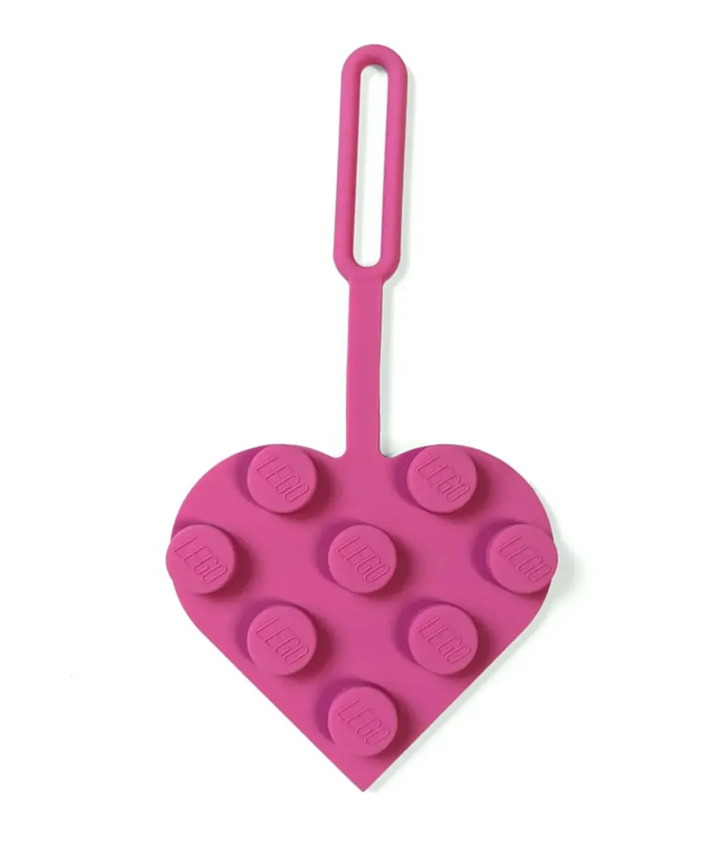 LEGO Minifigures Taschenanhänger Herz Rosa 10 cm   