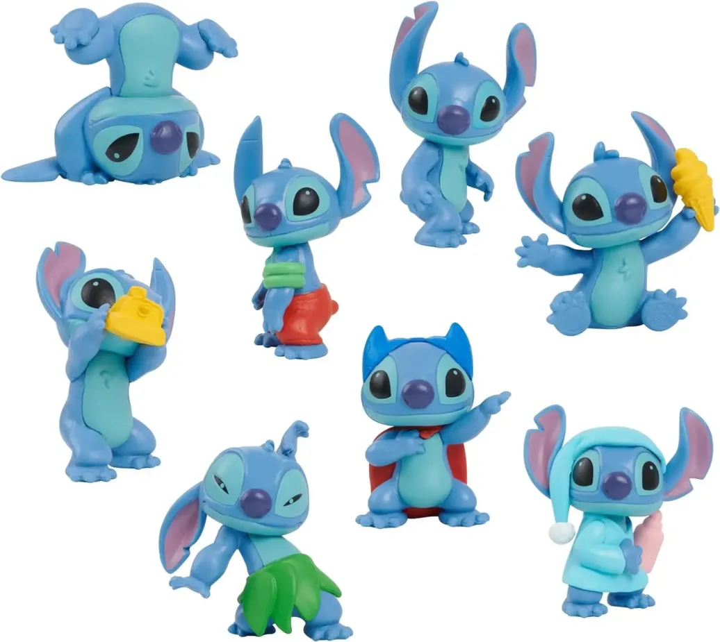 Lilo & Stitch Minifiguren 8er-Pack Stitch Collectible Figure Set 7 cm
