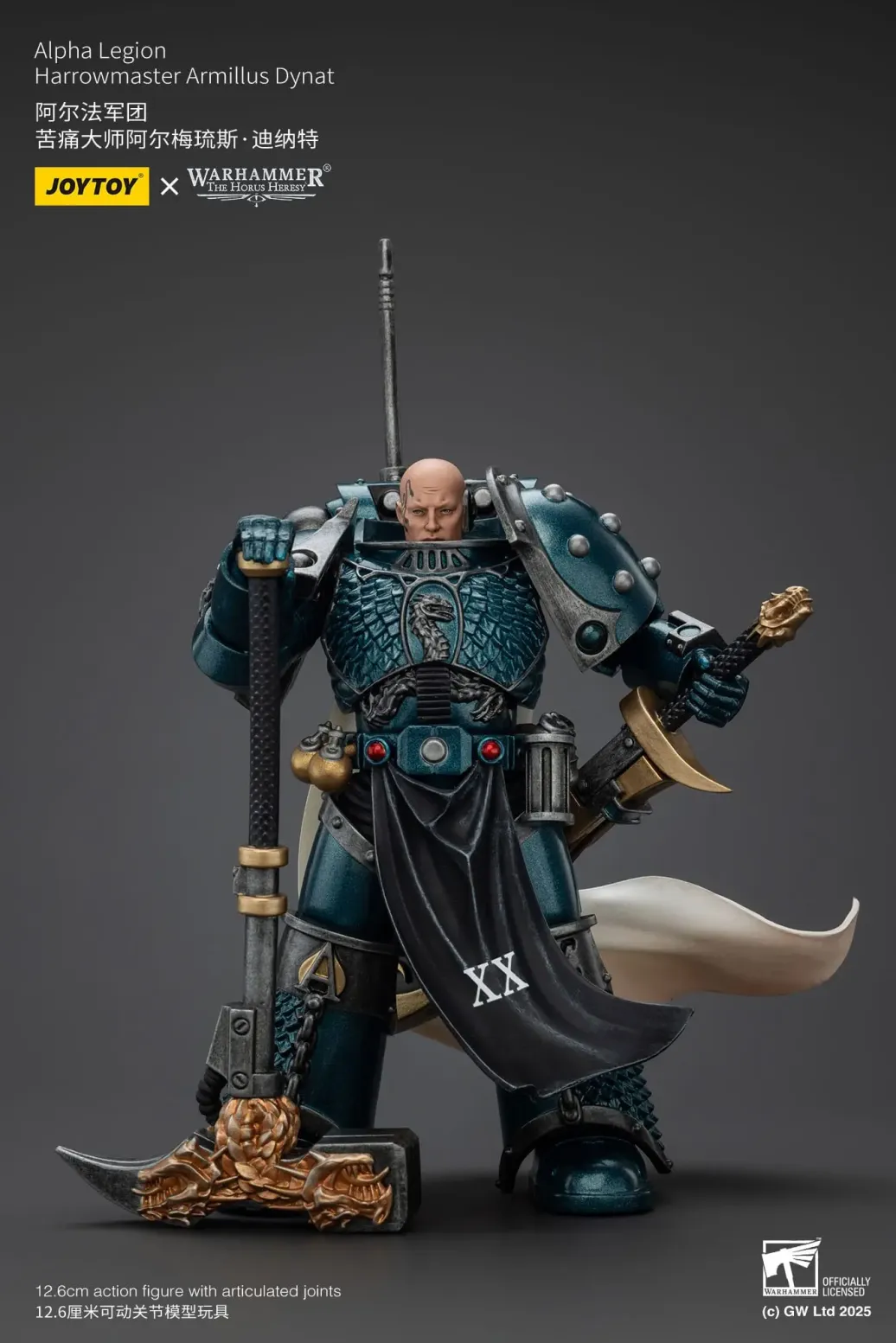 Warhammer The Horus Heresy Actionfigur Alpha Legion Harrowmaster Armillus Dynat 20 cm