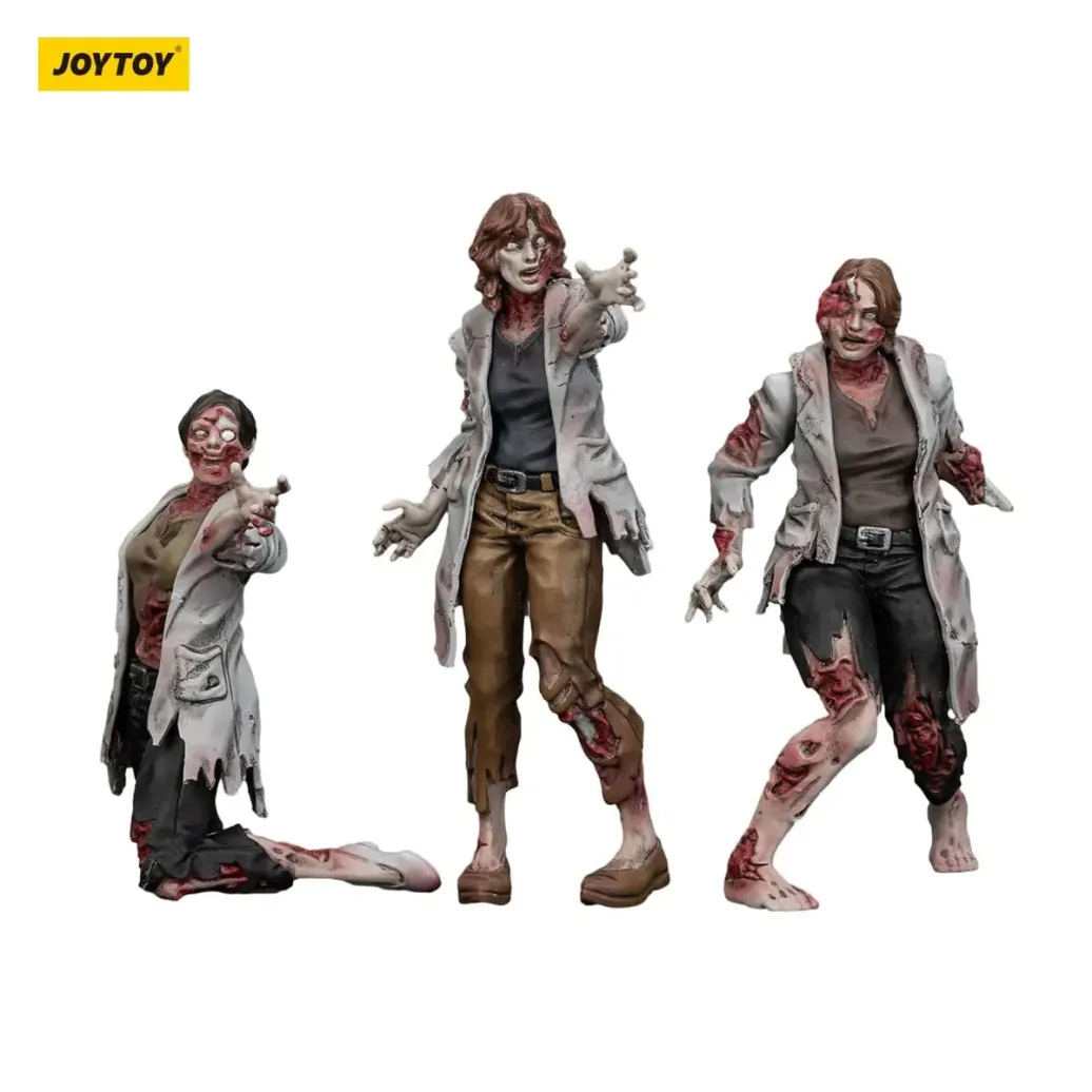 Zombie Dark Source Actionfiguren 3er-Pack Scientists (Female) 8 cm