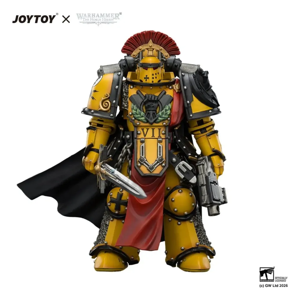 Warhammer Actionfigur Imperial Fists Legion Praetor in Mk III Armour 13 cm
